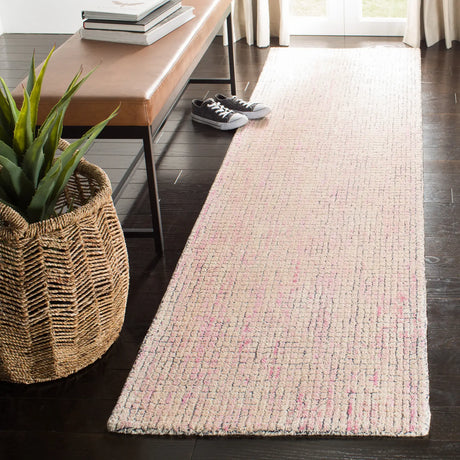 Safavieh Abstract 2'-3" x 8'-0" Rug in Ivory / Pink