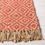 Safavieh Natural Fiber 4'-0" x 6'-0" Rug in Fuchsia / Natural