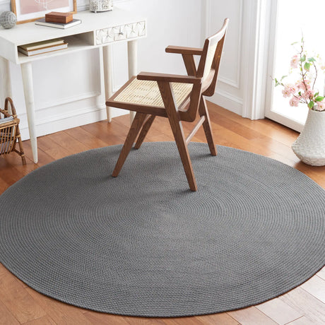 Safavieh Braided 5'-0" x 5'-0" Rug in Grey / Blue