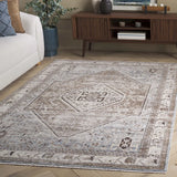 Safavieh Antique Patina 4'-0" x 5'-7" Rug in Blue / Beige