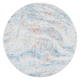 Safavieh Tulum 6'-7" x 6'-7" Rug in Ivory / Dark Blue