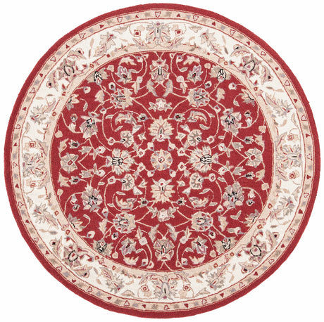 Safavieh Chelsea 5'-6" x 5'-6" Rug in Burgundy / Ivory