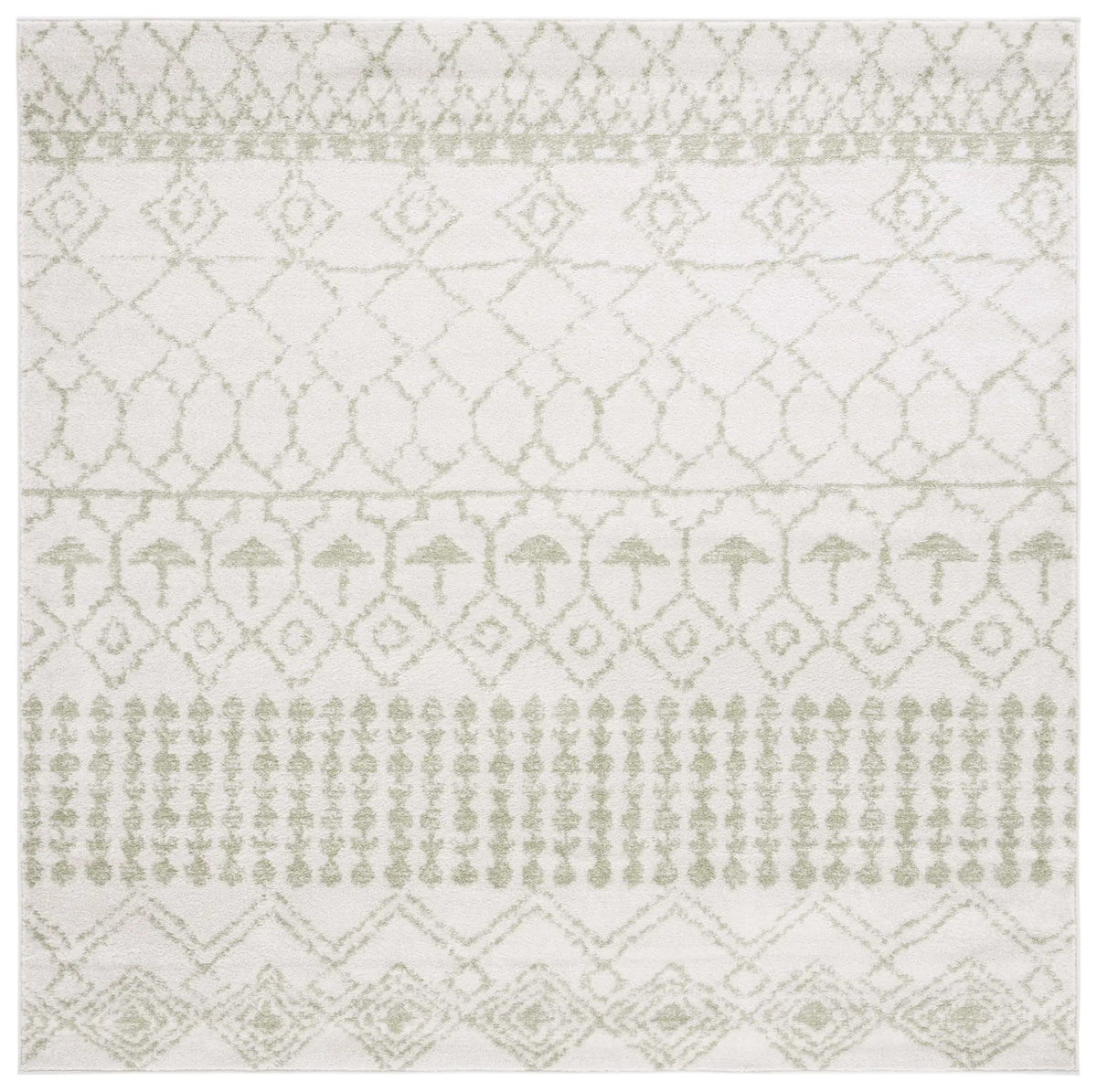Safavieh Tulum 6'-7" x 6'-7" Rug in Ivory / Blue