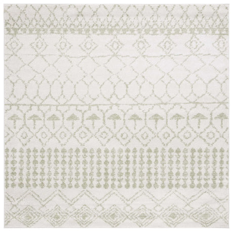 Safavieh Tulum 6'-7" x 6'-7" Rug in Ivory / Blue