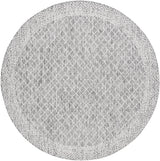 Safavieh Courtyard 6'-7" x 6'-7" Rug in Light Grey / Dark Grey