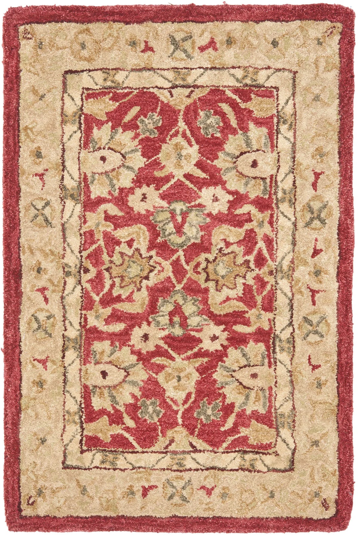 Safavieh Anatolia 2'-0" x 3'-0" Rug in Red / Ivory