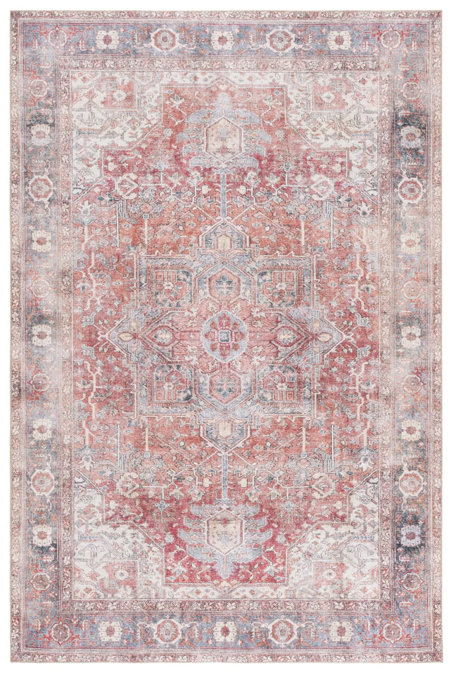 Safavieh Vintage Serapi 600 5'-1" x 7'-6" Rug in Red Orange / Grey