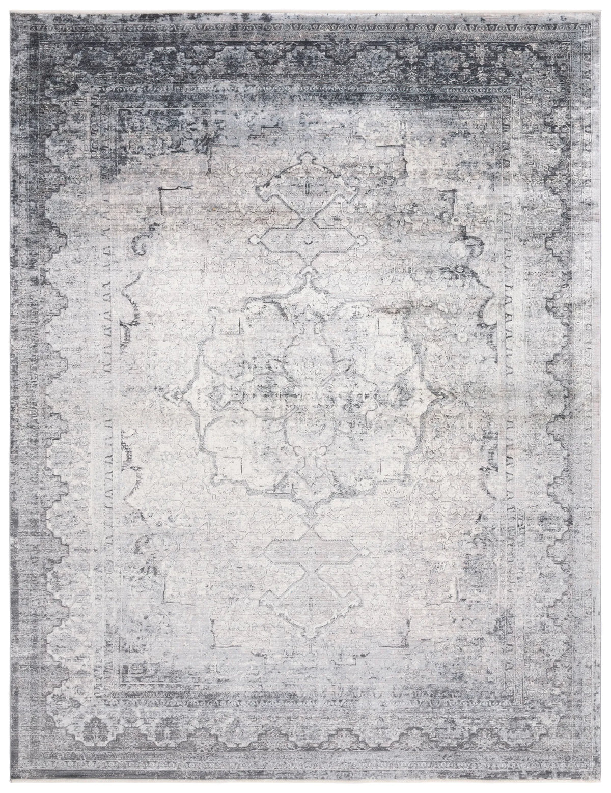 Safavieh Eclipse 100 8'-0" x 10'-0" Rug in Grey / Cream