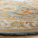 Safavieh Heritage 6'-0" x 6'-0" Rug in Light Blue / Ivory