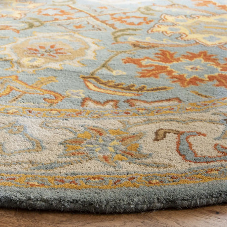 Safavieh Heritage 6'-0" x 6'-0" Rug in Light Blue / Ivory