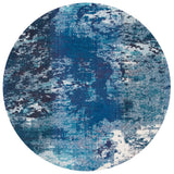 Safavieh Madison 6'-7" x 6'-7" Rug in Navy / Ivory