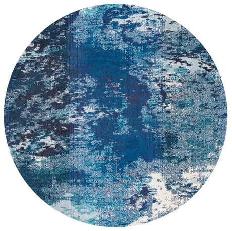 Safavieh Madison 6'-7" x 6'-7" Rug in Navy / Ivory
