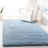 Safavieh Supreme Shag 4'-0" x 6'-0" Rug in Light Blue