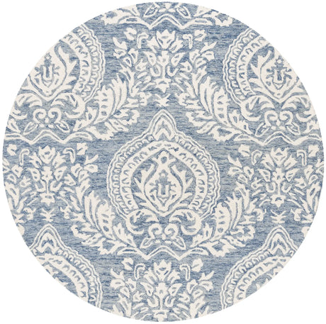 Safavieh Micro-Loop 5'-0" x 5'-0" Rug in Blue / Ivory