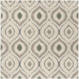 Safavieh Florida Shag 6'-7" x 6'-7" Rug in Cream / Light Blue