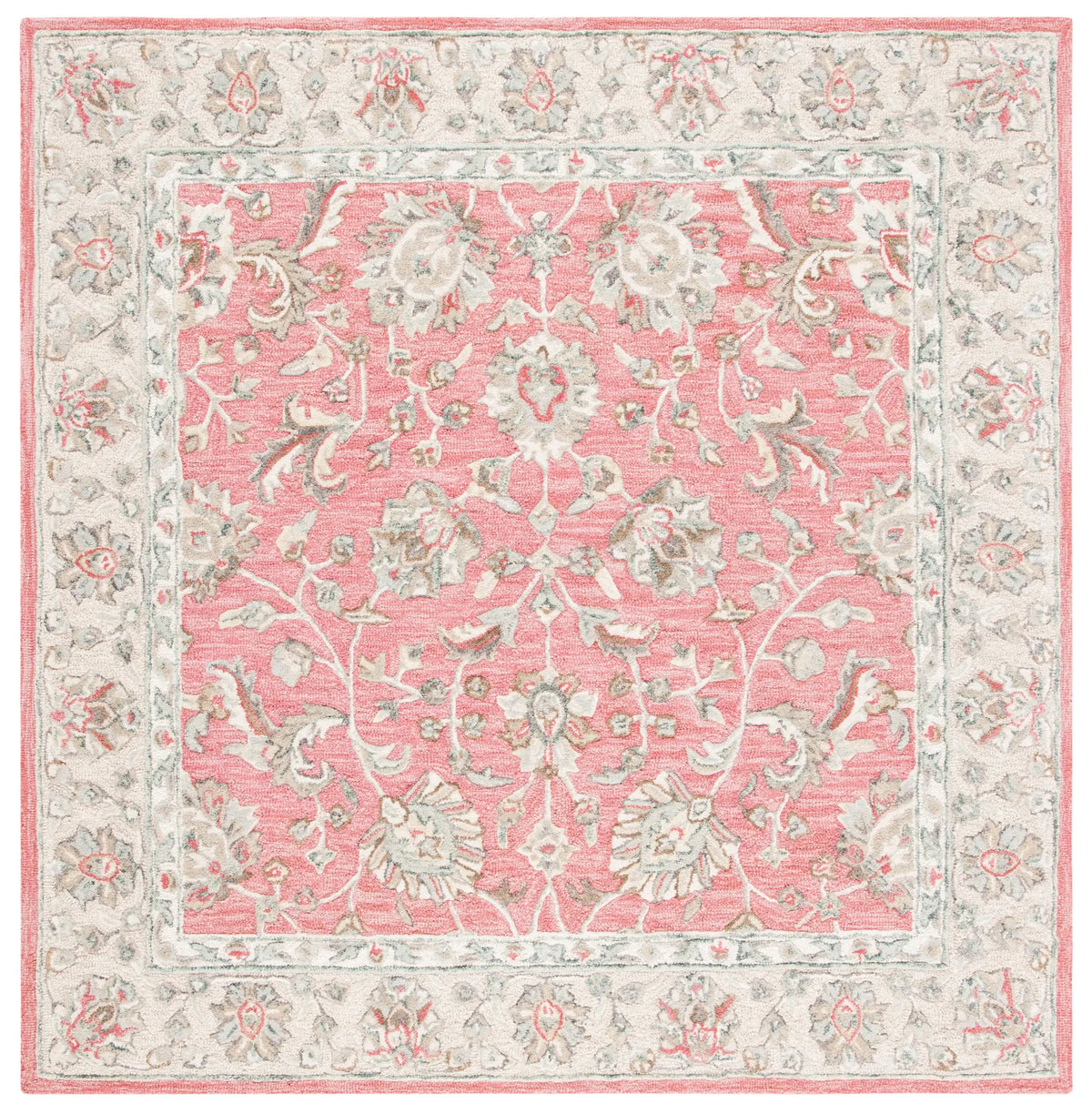 Safavieh Glamour 6'-0" x 6'-0" Rug in Pink / Beige