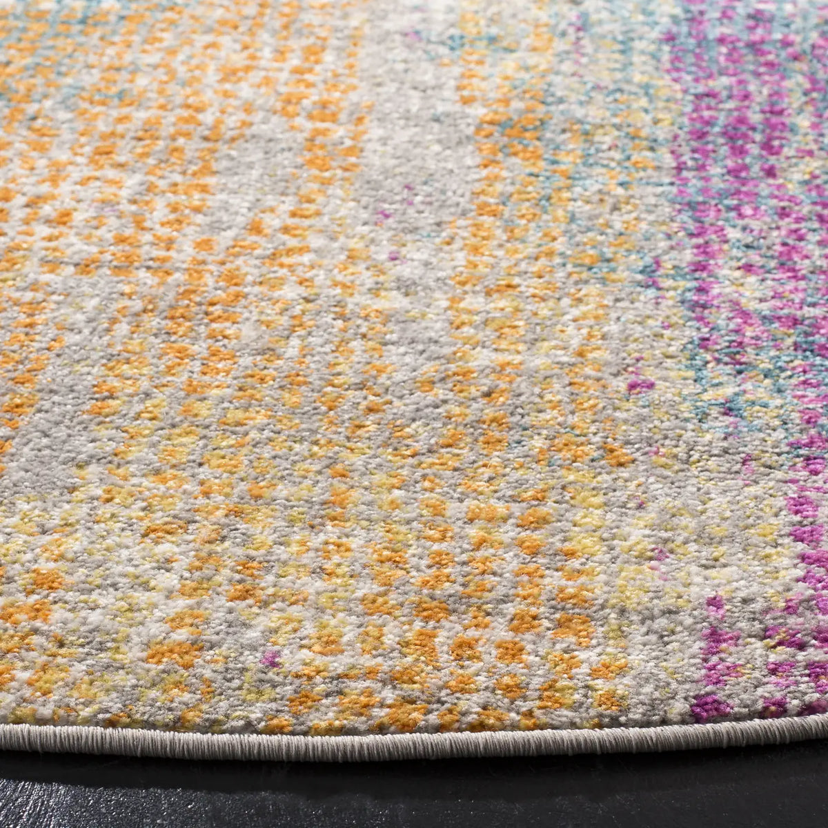 Safavieh Madison 6'-7" x 6'-7" Rug in Blue / Fuchsia