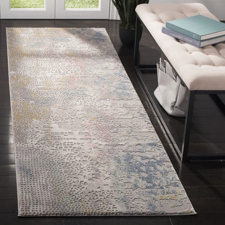 Safavieh Meadow 100 2'-7" x 8'-0" Rug in Grey / Gold