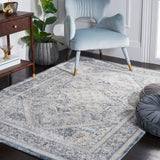 Safavieh Martha Stewart 4'-0" x 6'-0" Rug in Cream / Blue