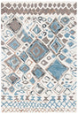 Safavieh Casablanca Shag 4'-0" x 6'-0" Rug in Beige / Navy