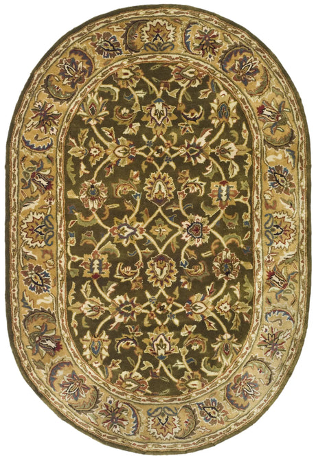 Safavieh Classic 4'-6" x 6'-6" Rug in Olive / Camel