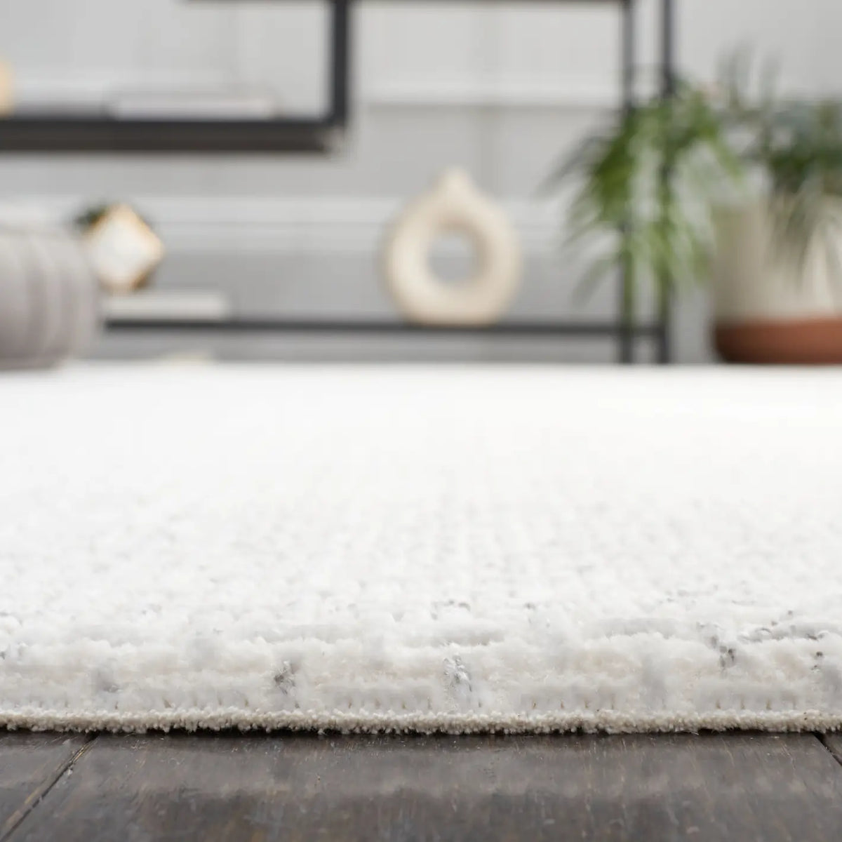 Safavieh Whisper 4'-0" x 6'-0" Rug in Light Grey / Ivory