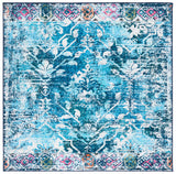Safavieh Riviera 6'-7" x 6'-7" Rug in Navy / Light Blue