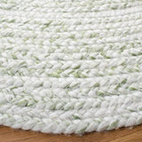 Safavieh Braided 5'-0" x 5'-0" Rug in Ivory / Green