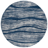 Safavieh Metro 6'-0" x 6'-0" Rug in Navy / Ivory
