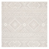 Safavieh Metro 6'-0" x 6'-0" Rug in Light Grey / Ivory