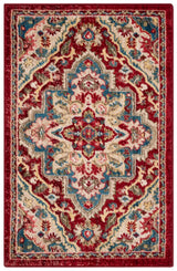 Safavieh Kashan 2'-0" x 3'-0" Rug in Red / Beige