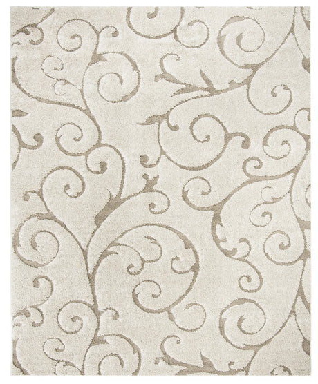 Safavieh Florida Shag 9'-6" x 13'-0" Rug in Cream / Beige
