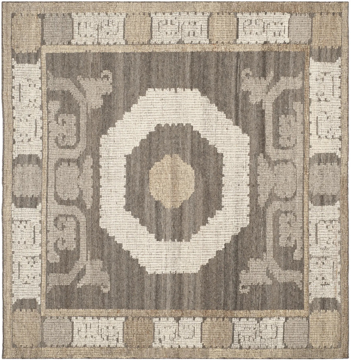 Safavieh Kenya 7'-0" x 7'-0" Rug in Ivory / Brown