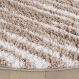 Safavieh Rumi Shag 6'-7" x 6'-7" Rug in Ivory / Beige