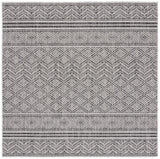 Safavieh Courtyard 6'-7" x 6'-7" Rug in Black / Grey