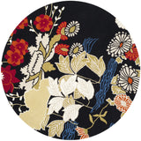 Safavieh Bella 5'-0" x 5'-0" Rug in Black / Multi