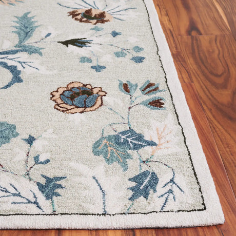 Safavieh Blossom 4'-0" x 6'-0" Rug in Sage / Blue