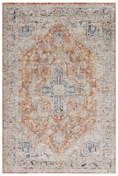 Safavieh Silverado 4'-0" x 6'-0" Rug in Rust / Blue
