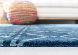 Safavieh Himalaya 4'-0" x 6'-0" Rug in Navy / Silver