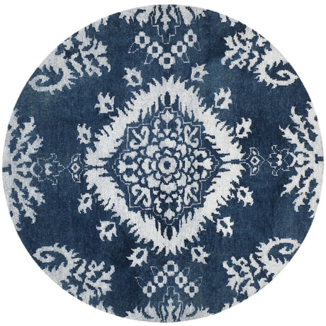 Safavieh Stone Wash 6'-0" x 6'-0" Rug in Indigo