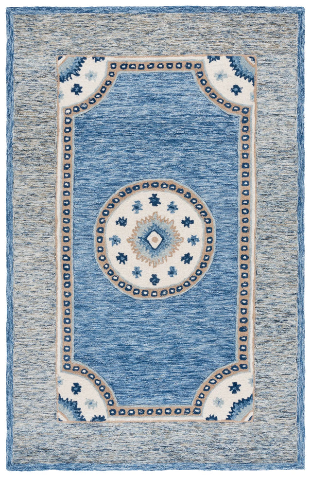 Safavieh Metro 5'-0" x 8'-0" Rug in Blue / Grey