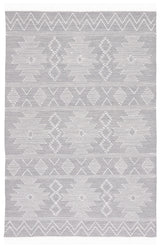 Safavieh Kilim 4'-0" x 6'-0" Rug in Grey / Ivory