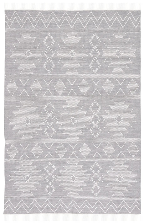 Safavieh Kilim 4'-0" x 6'-0" Rug in Grey / Ivory