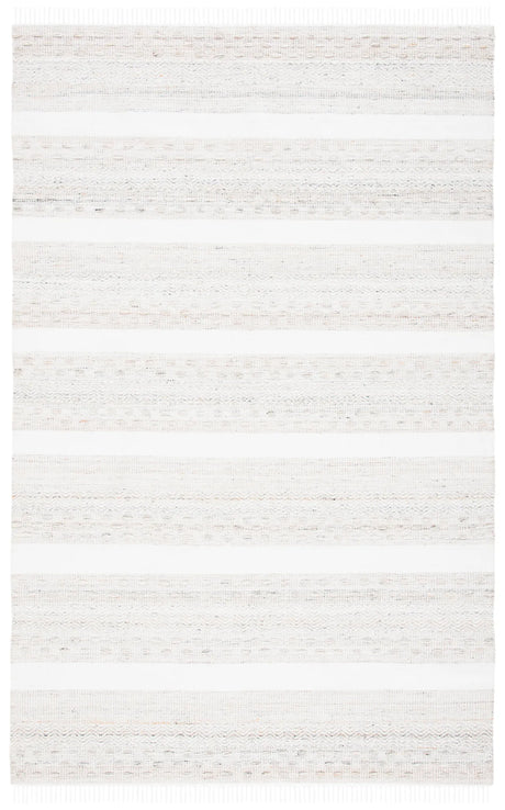 Safavieh Striped Kilim 4'-0" x 6'-0" Rug in Beige / Ivory