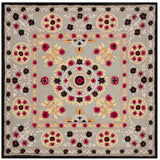 Safavieh Bellagio 5'-0" x 5'-0" Rug in Light Grey / Black