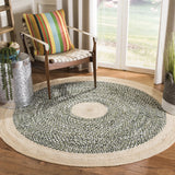 Safavieh Cape Cod 5'-0" x 5'-0" Rug in Green / Natural
