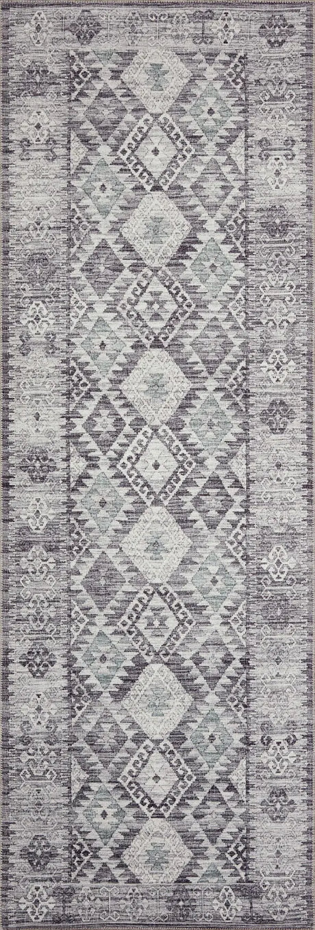 Loloi Zion Zio-03 Charcoal/Slate Rugs - runner flat