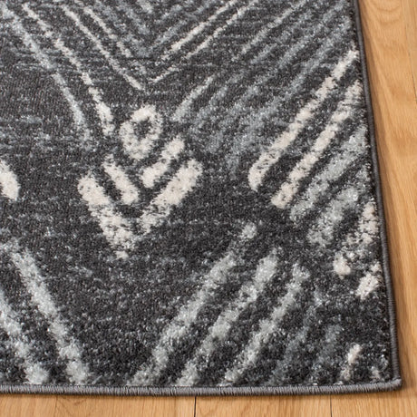 Safavieh Amsterdam 4'-0" x 6'-0" Rug in Dark Grey / Light Grey