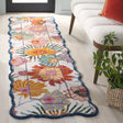 Safavieh Jardin 2'-3" x 8'-0" Rug in Ivory / Rust