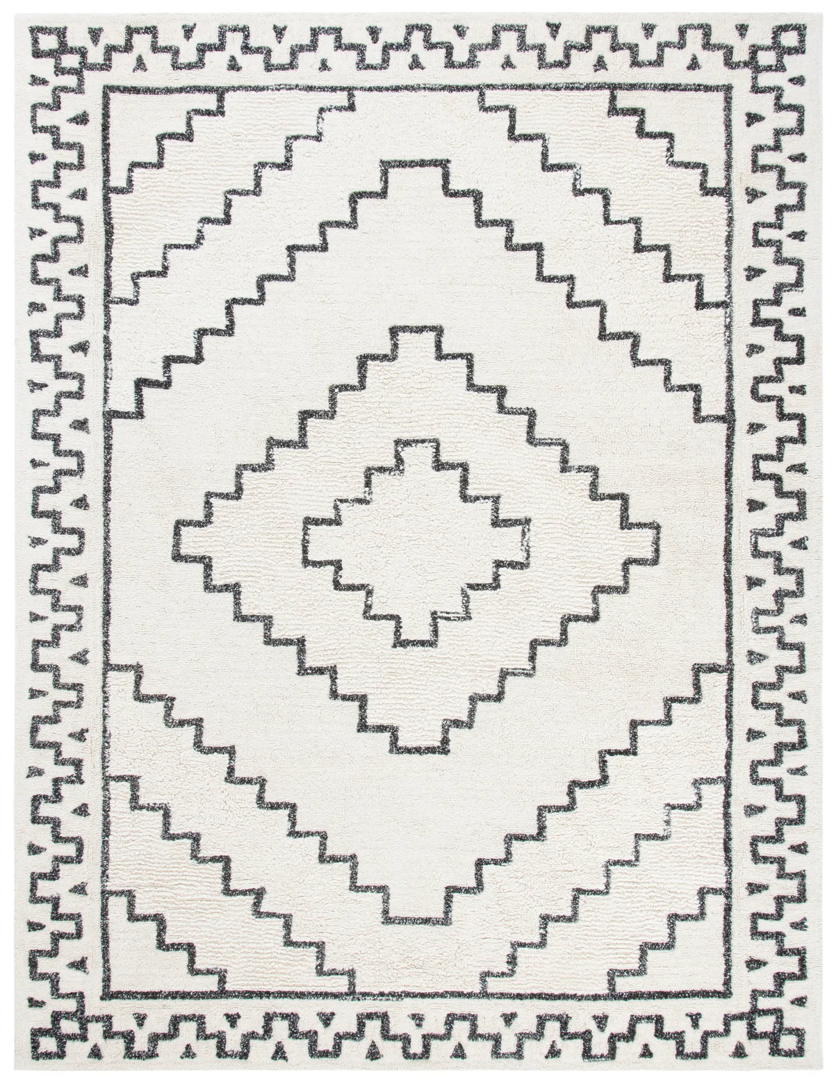Safavieh Casablanca 10'-0" x 14'-0" Rug in Ivory / Black